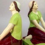 Pair of New Art bookends dated 1939